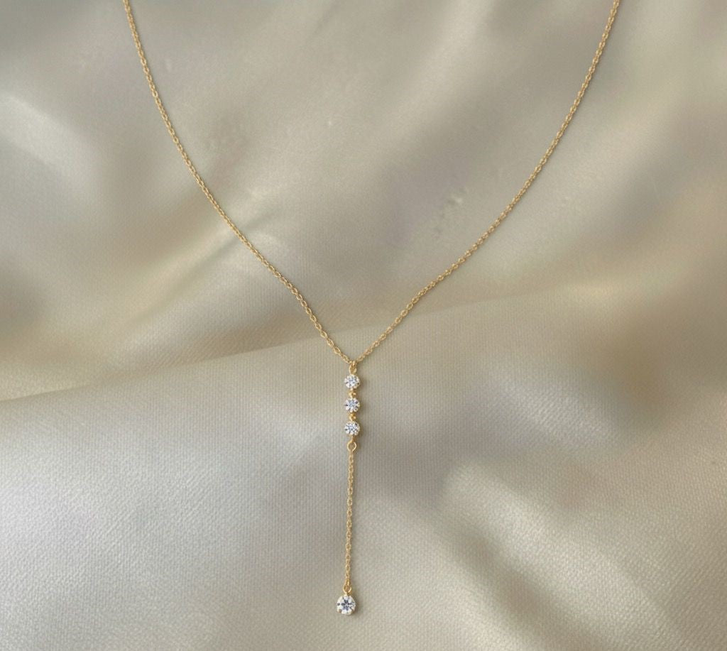 Collier Élégance Lariat d’Or
