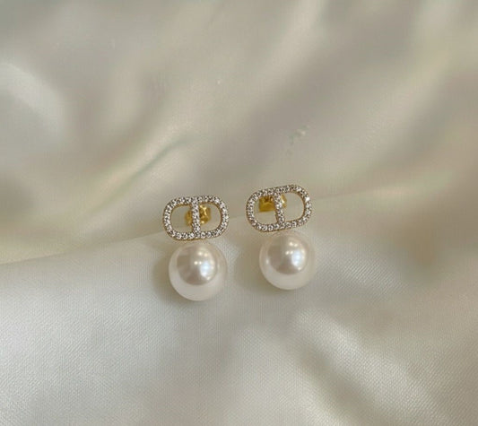 Boucles d’oreilles Duo Perlé