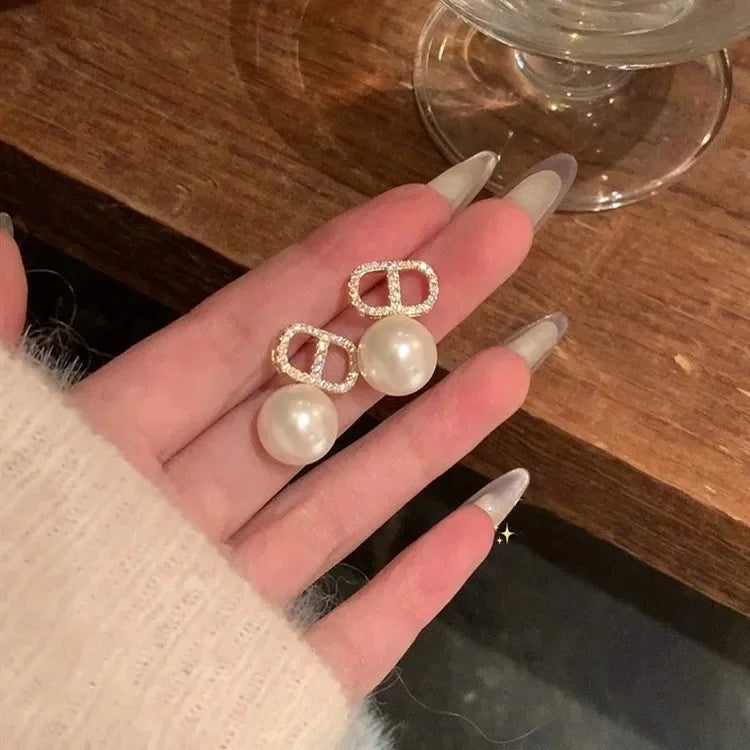 Boucles d’oreilles Duo Perlé